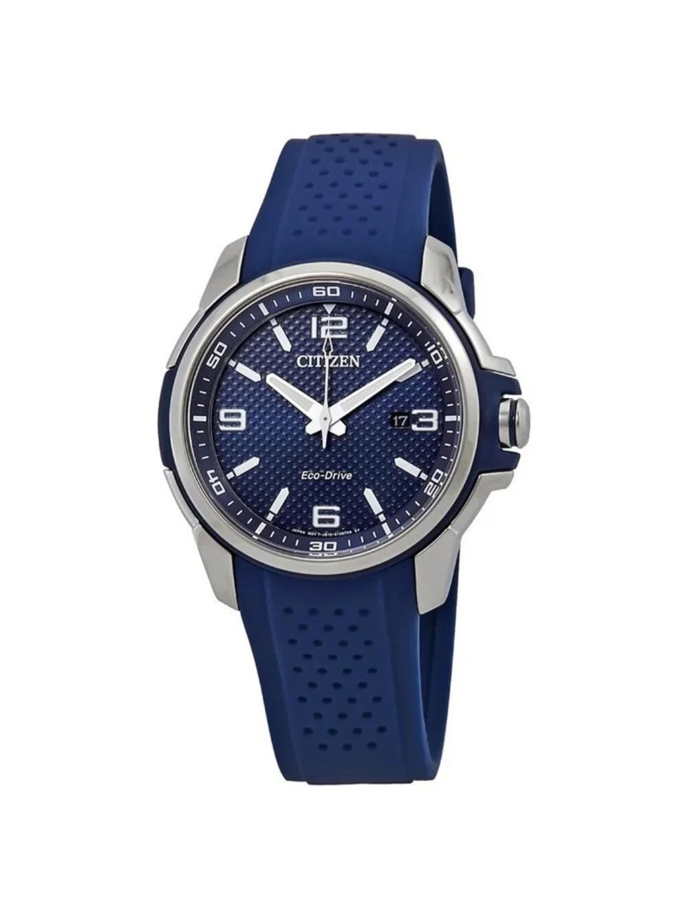 NWT Citizen AR Blue Dial Blue Polyurethane Eco-Drive Men's Watch